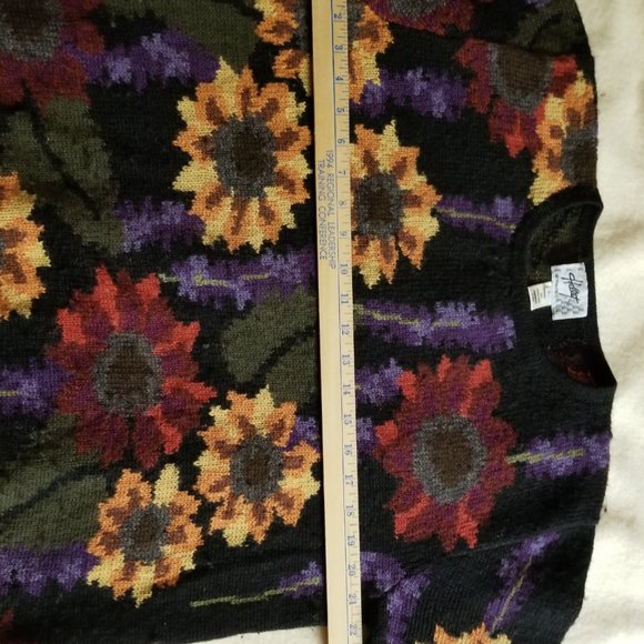 Vintage Alpaca Handknit Sweater, Crewneck, Women's sz L - Picture 4 of 10